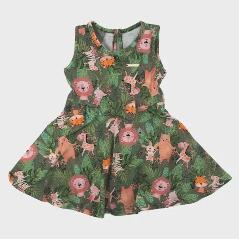 Vestido Infantil Curto 88962 - Malwee Carinhoso
