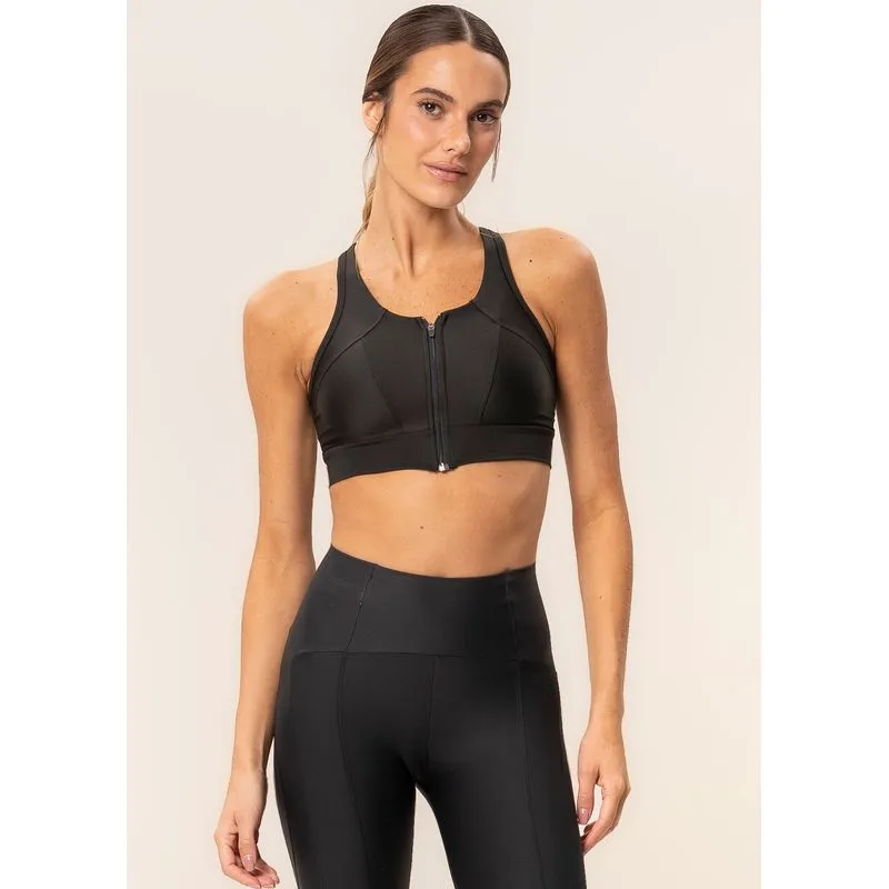 Top Nadador Com Ziper Energy Vivame Preto/M