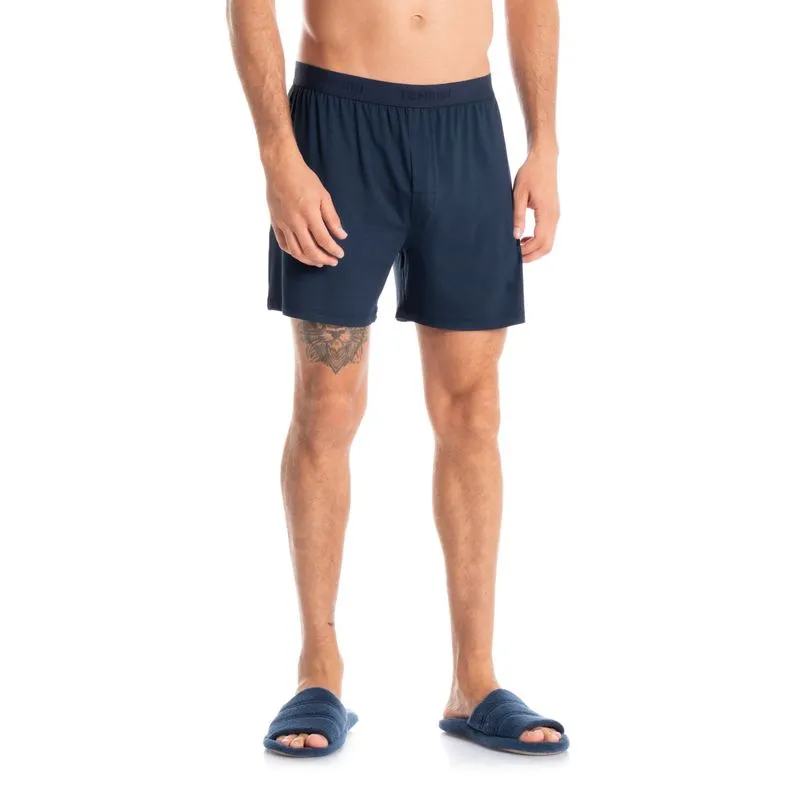 Boxer Masculina Com Elástico Visco Azul Marinho/G