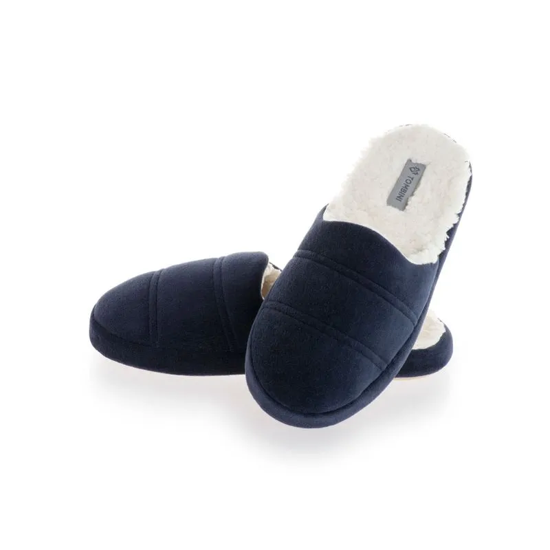 Chinelo Masculino Com Pelo Vicenzo Fechado Azul Marinho/40