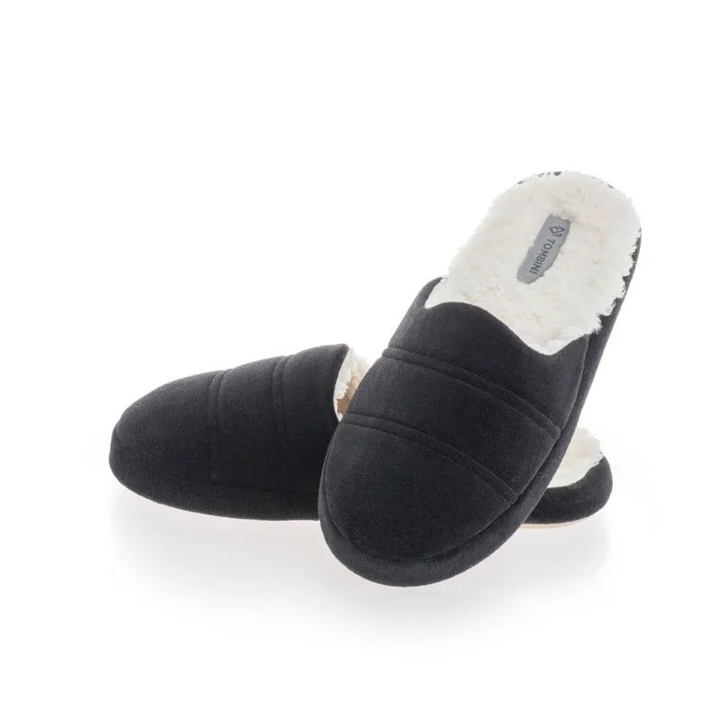 Chinelo Masculino Com Pelo Vicenzo Fechado Preto/42