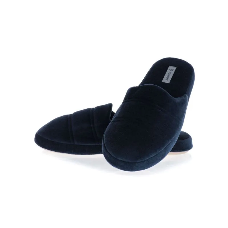 Chinelo Masculino Em Plush Vicenzo Fechado Azul Marinho/40