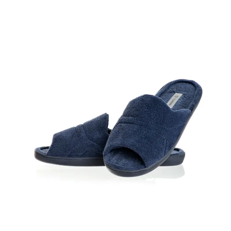 Chinelo Masculino Em Atoalhado Roger Aberto Azul Marinho/42