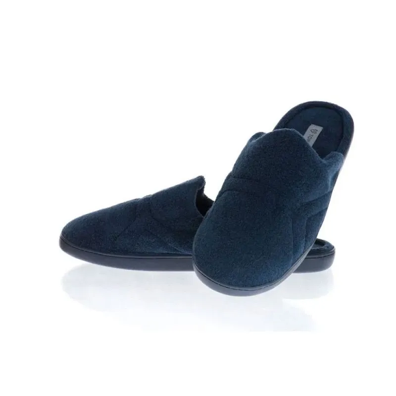 Chinelo Masculino Em Plush Fred Fechado Azul Marinho/44