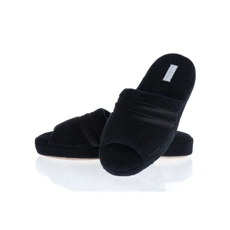 Chinelo Em Atoalhado Aberto Liss Preto/38