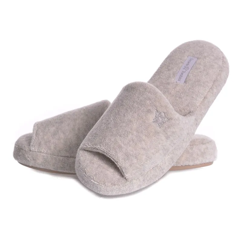 Chinelo Em Atoalhado Bruna Aberto Cinza/38