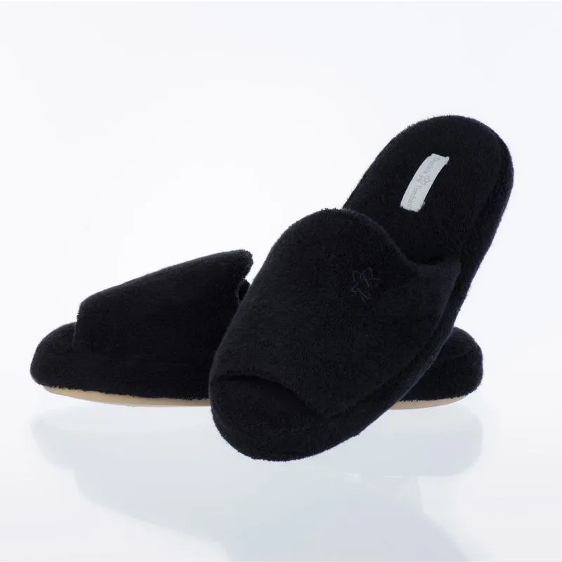 Chinelo Em Atoalhado Bruna Aberto Preto/38