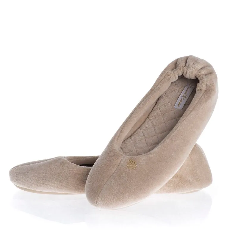 Sapatilha Em Plush Diva Bege/38
