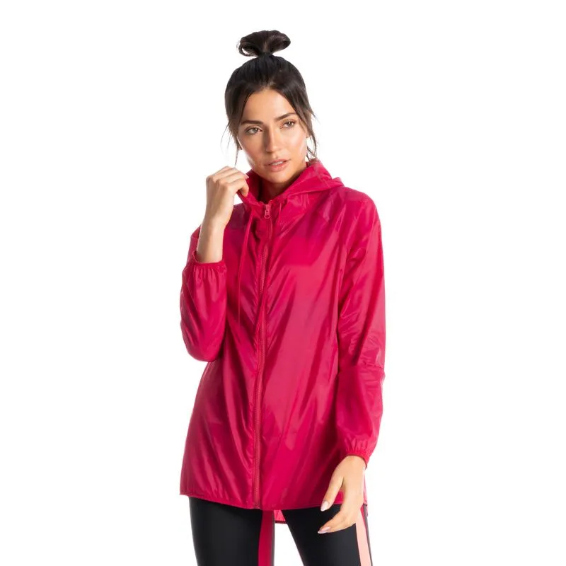 Parka Corta Vento Com Capuz Pulse Vivame Rosa-2/P