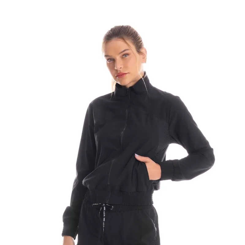 Jaqueta Corta Vento Com Bolso Runner Vivame Preto/G