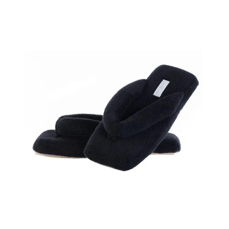 Chinelo Em Atoalhado Dedo Lui Preto/38