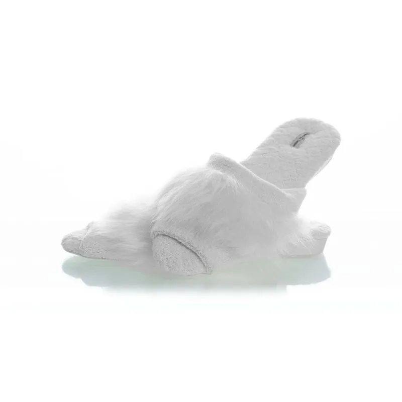Chinelo Em Atoalhado Com Pelo Karina Branco/40