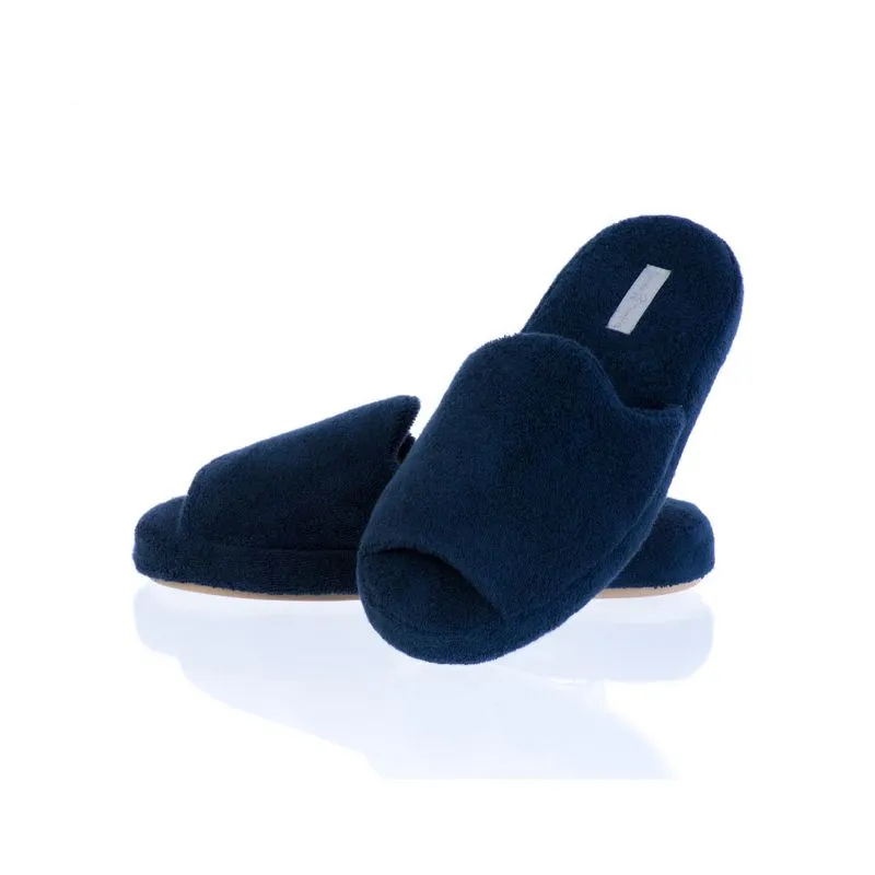 Chinelo Em Atoalhado Bruna Aberto Azul Marinho/40