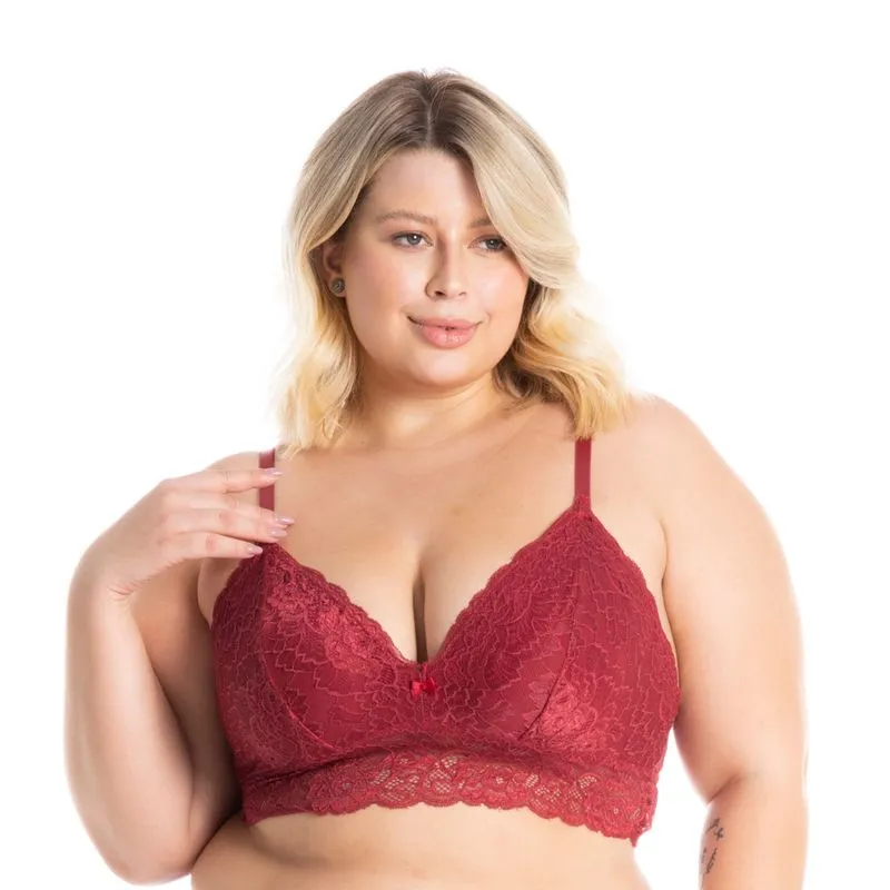 Top Em Renda Manu Vermelho/48