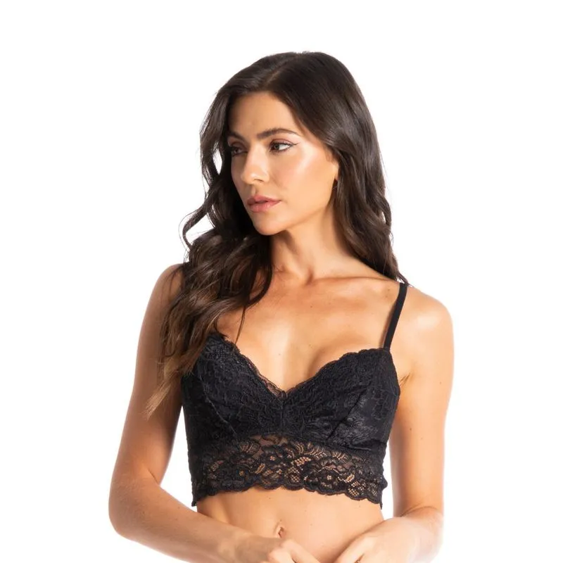 Top Em Renda Manu Preto/46