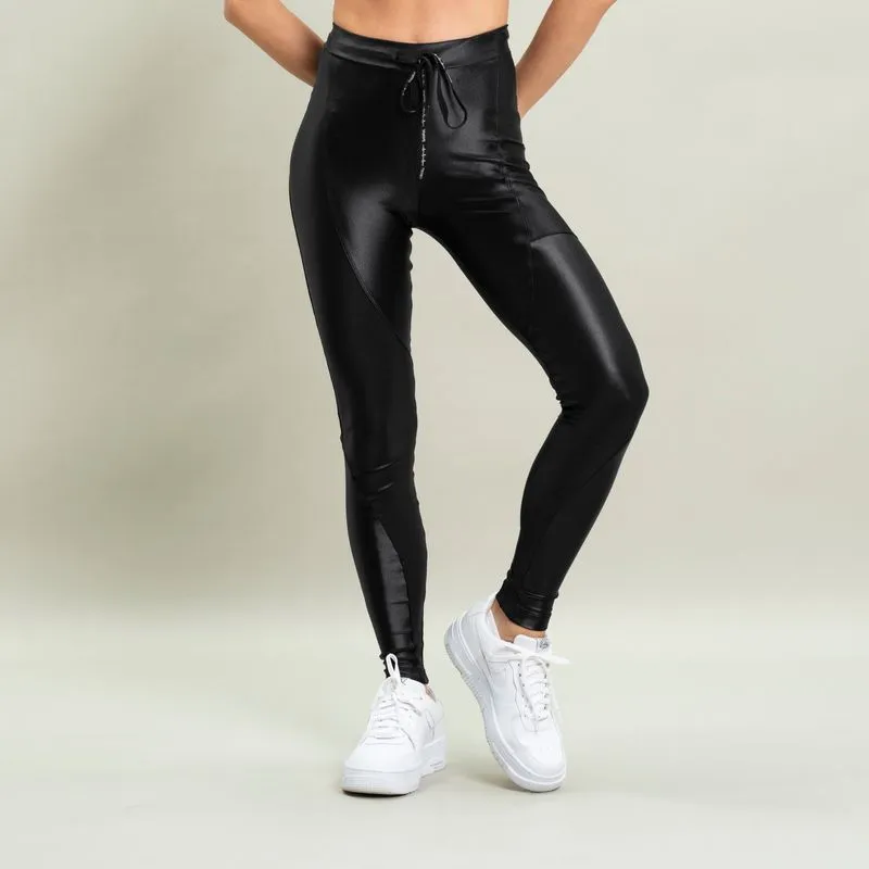Calça Legging Feminina Com Bolso Shimmer Vivame Preto/G