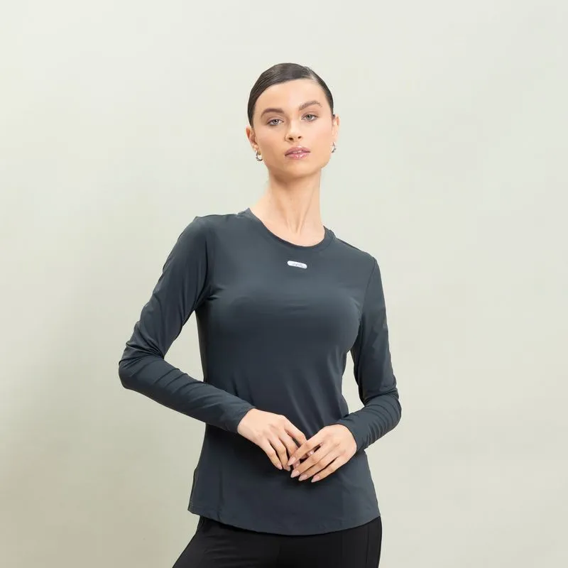 Blusa Feminina Manga Longa Fluity Infinite Vivame Cinza/M