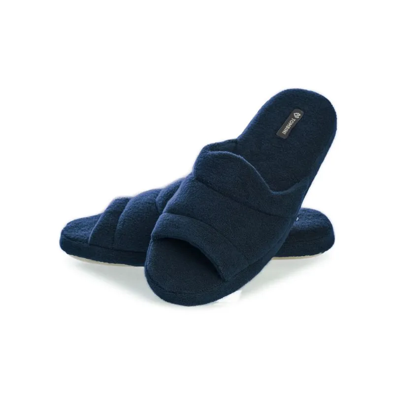 Chinelo Masculino Em Atoalhado Bento Aberto Azul Marinho/40