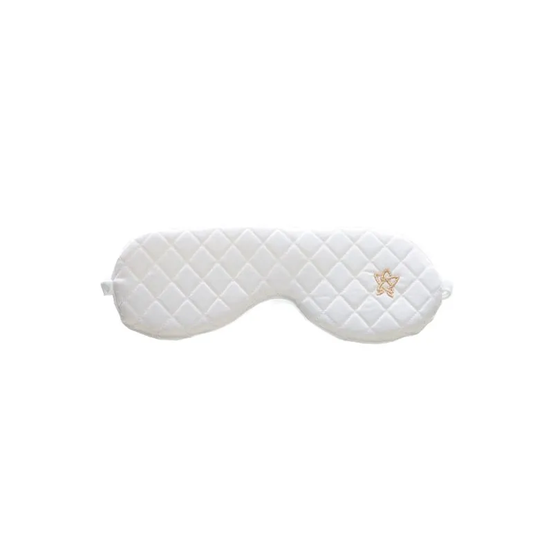 Máscara Para Dormir Em Cetim Flor Branco/TU