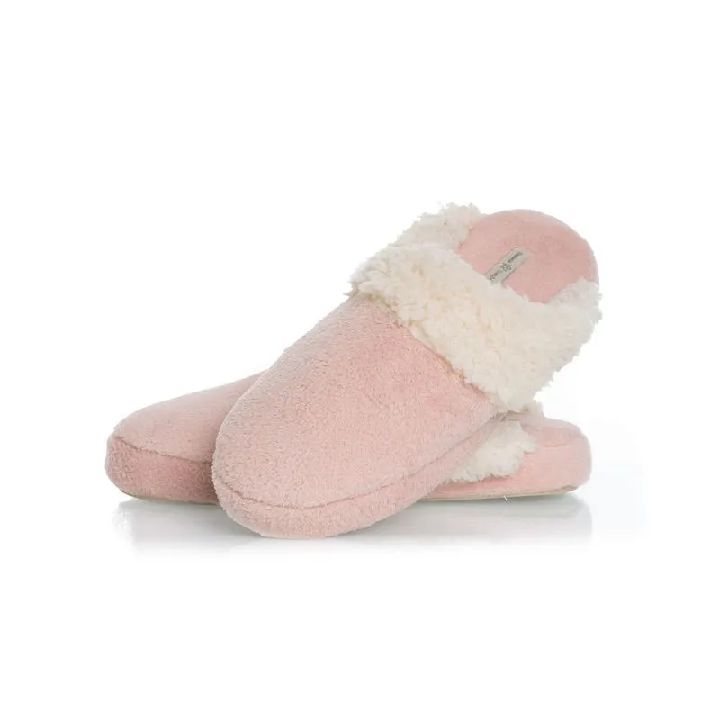 Chinelo Feminino Em Fleece Fran Rosa/36