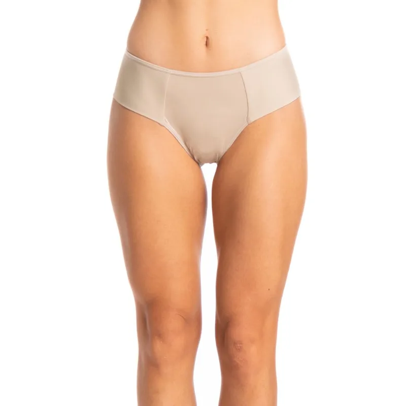 Calcinha Larga Fio Lateral Dupla Manu Bege-T001/M