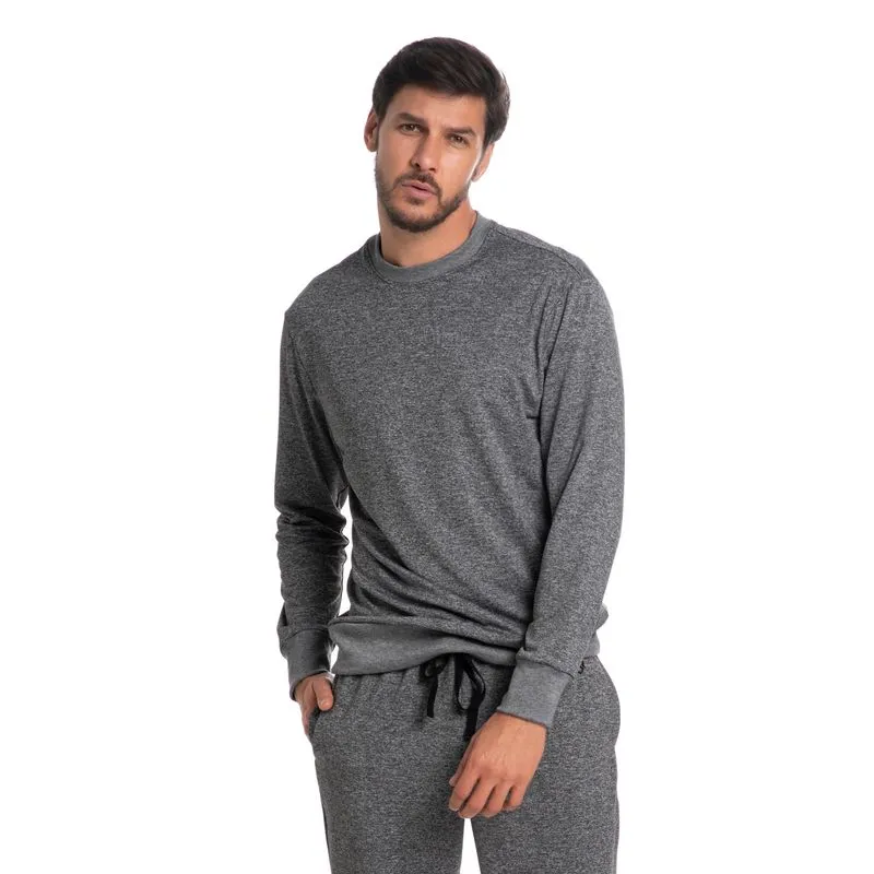 Blusa Masculina Térmica Caio Tombini Cinza/P