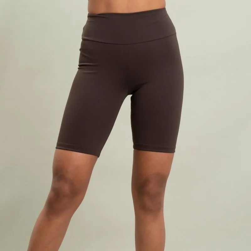 Bermuda Feminina V-shape Biker Urban Vivame Marrom/P
