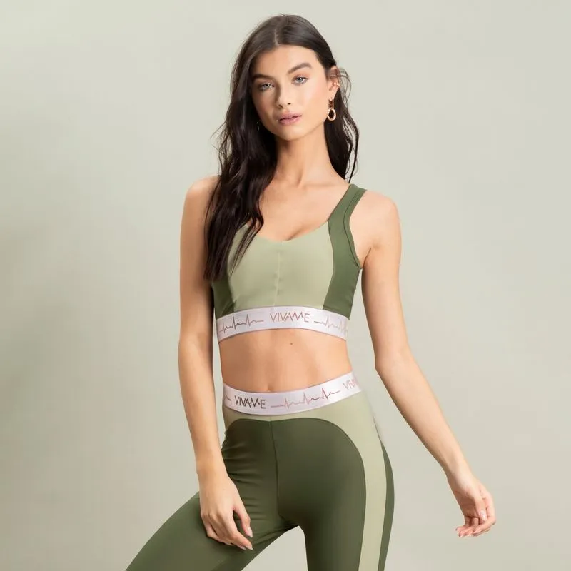 Top Feminino Com Elástico Empire Vivame Verde/G