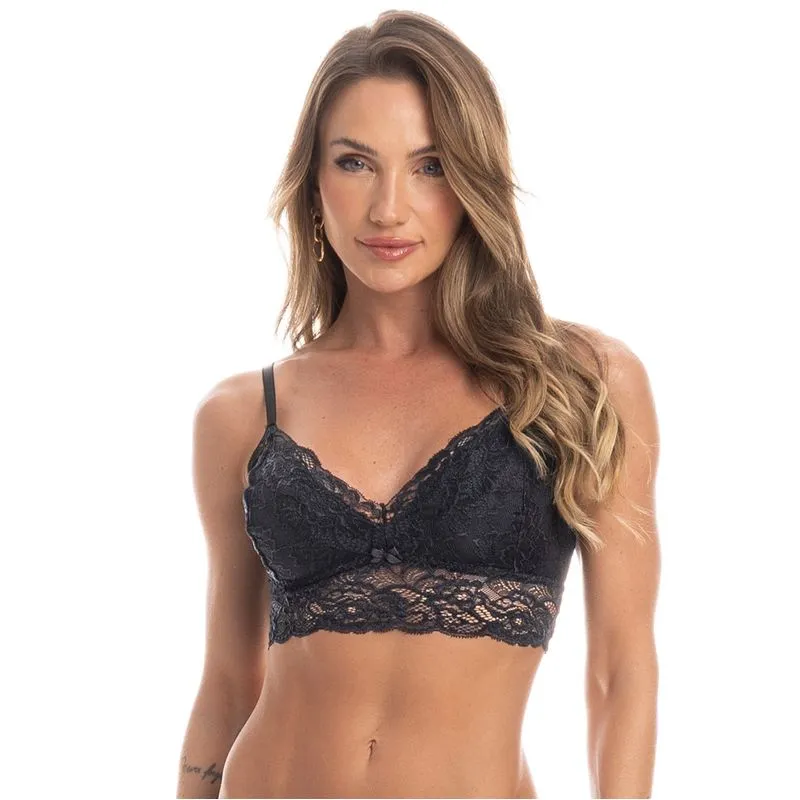 Top Em Renda Manu Preto/44