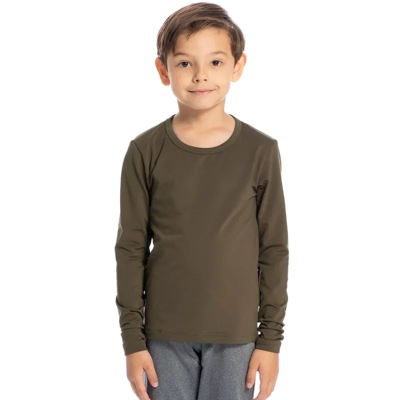 Blusa Infantil Unissex Thermo Marrom/16