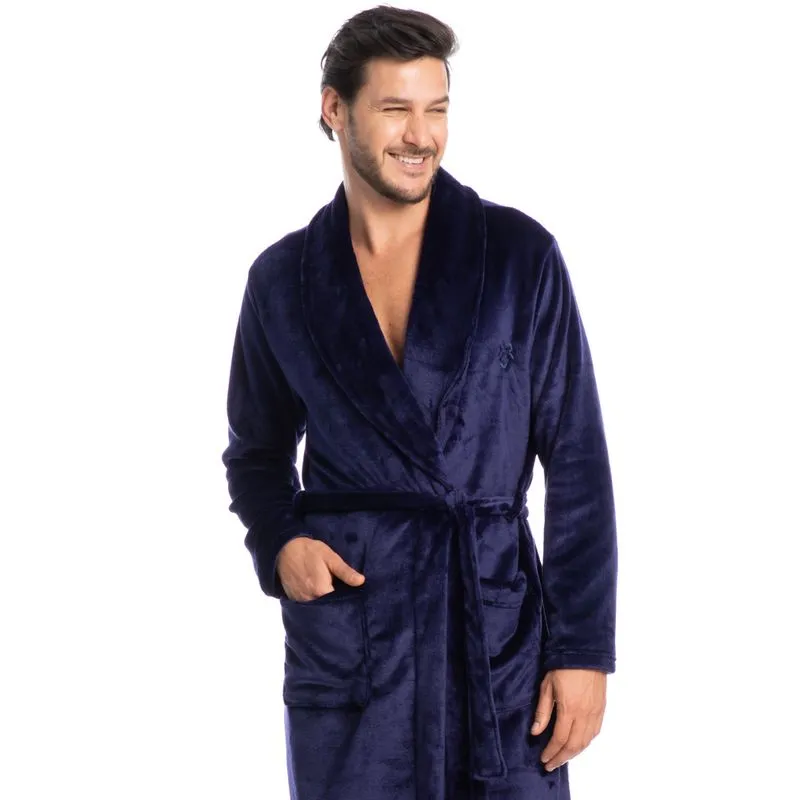 Robe Masculino Léo Tombini Azul Marinho/GG