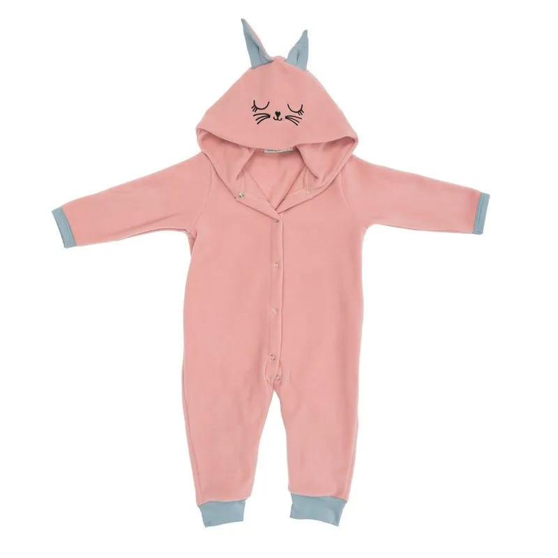 Macacão Infantil Lyla Bunny Rosa-3/XG