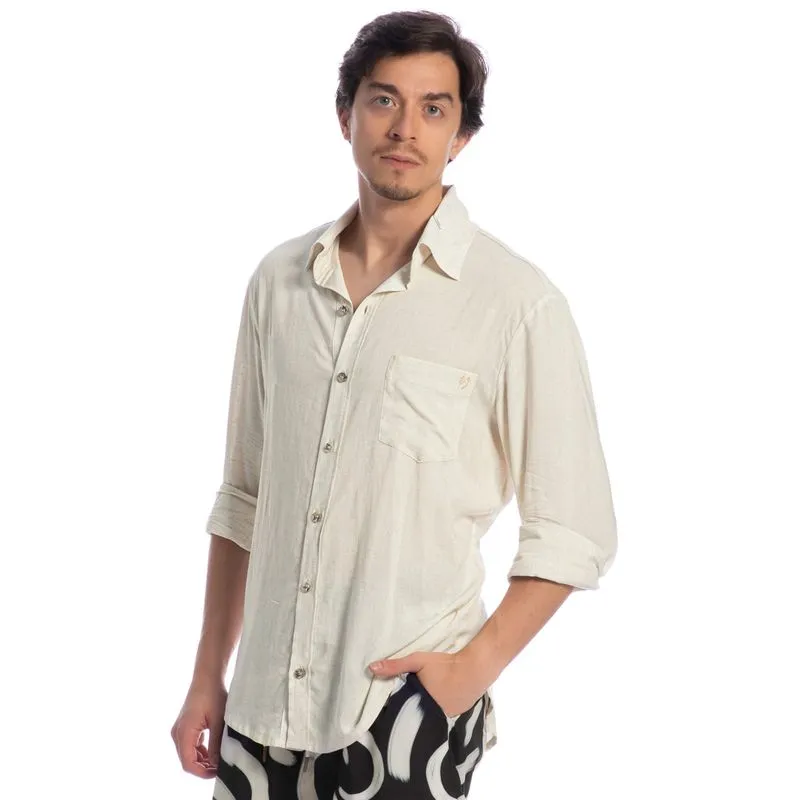 Camisa Masculina Maragogi Miguel Bege/G