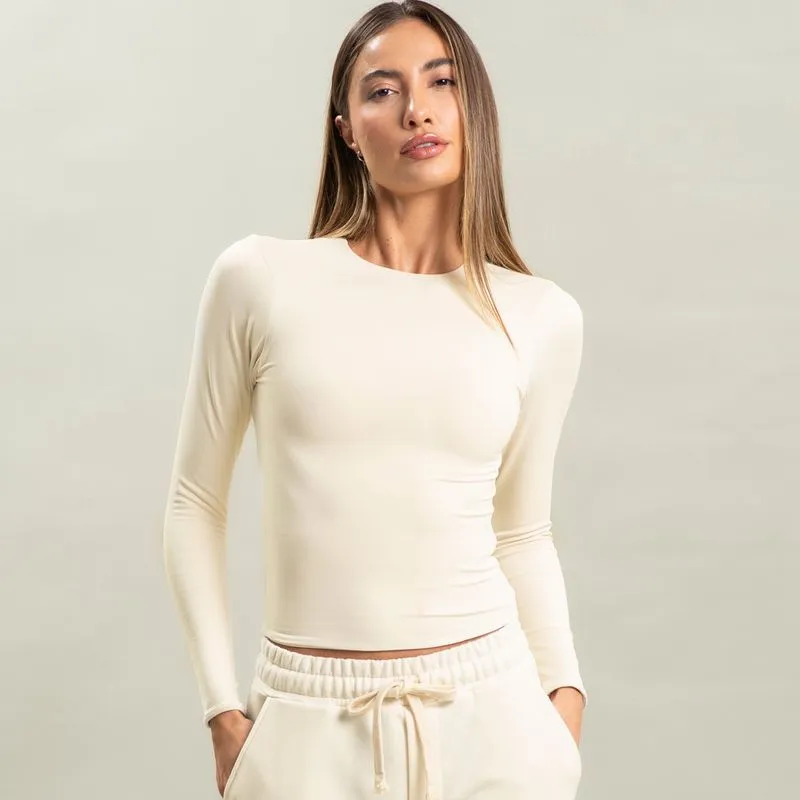 Blusa Feminina Manga Longa Contour 1 Vivame Branco/P