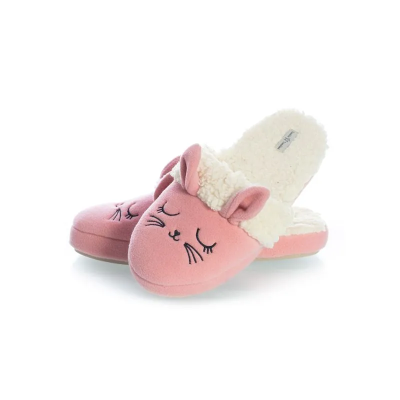 Chinelo Feminino Em Fleece Lyla Bunny Rosa-3/38