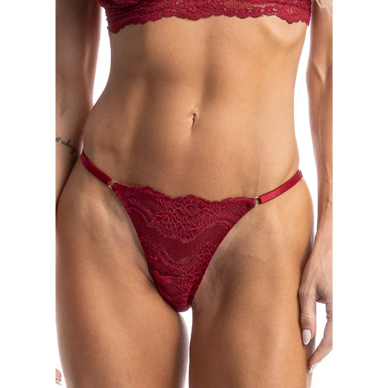 Calcinha Em Renda String Atena Vermelho/M