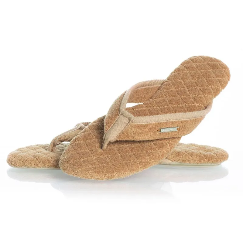 Chinelo Em Atoalhado Dedo Sofia Bege/34