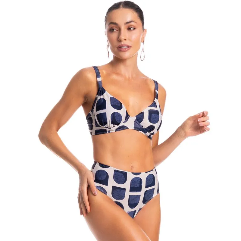 Biquíni Bia Alta Marítima Azul-2/M