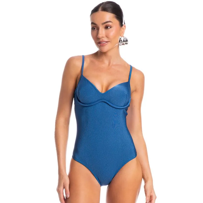 Maiô Aro Duplo Náutico Azul-2/M
