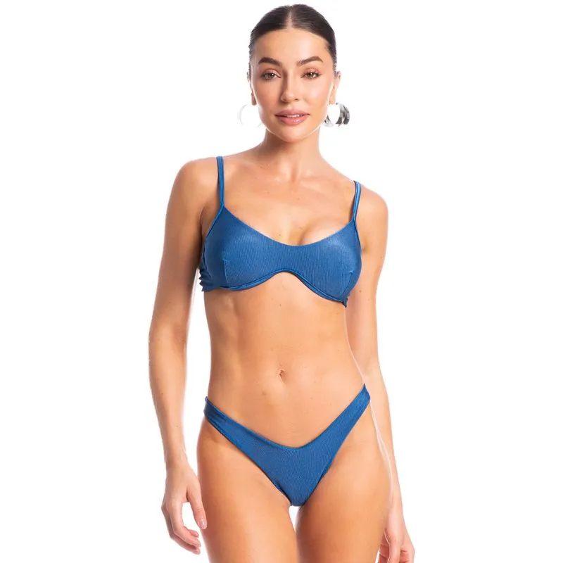 Biquíni Com Aro Duplo Asa Delta Náutico Azul-2/P