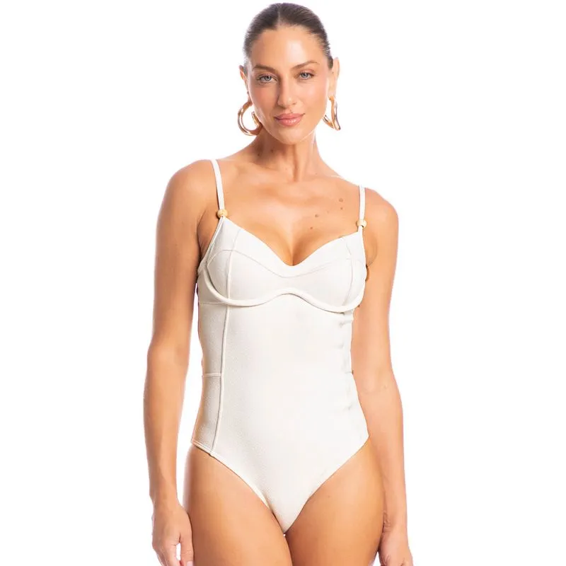 Maiô New Corset Mediterrâneo Branco/P