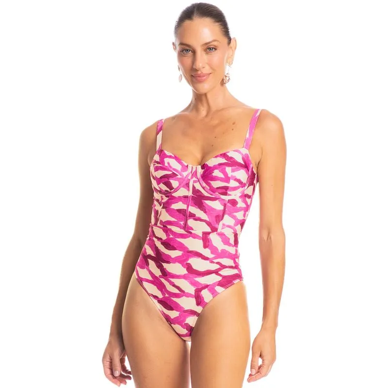 Maiô Corset Afrodite Rosa/G