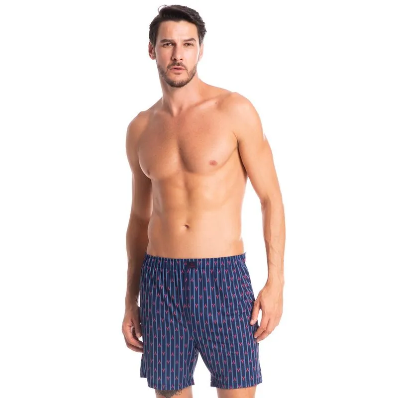 Boxer Masculina Clóvis Azul/XG