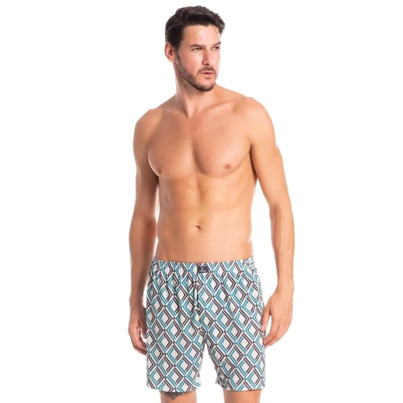 Boxer Masculina Clóvis Azul-2/G