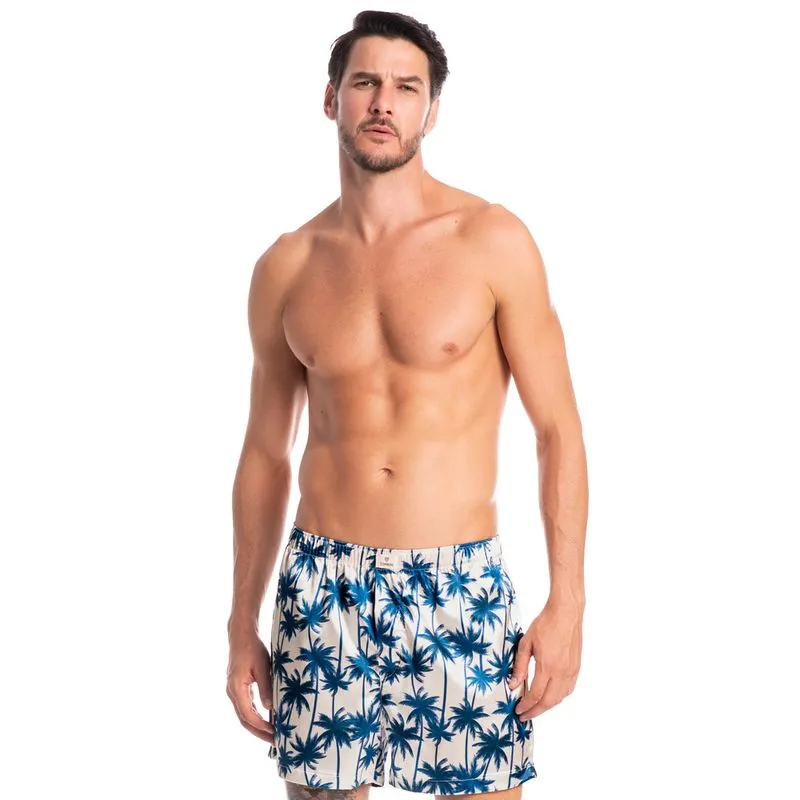 Boxer Masculina Estampada Enzo Tombini Azul Marinho-G012/P