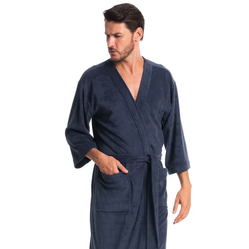 Robe Masculino Curto Adriano Colors Azul Marinho/M