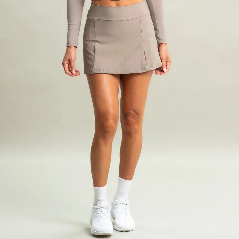 Short Saia Ajustado Racket Vivame Bege/M
