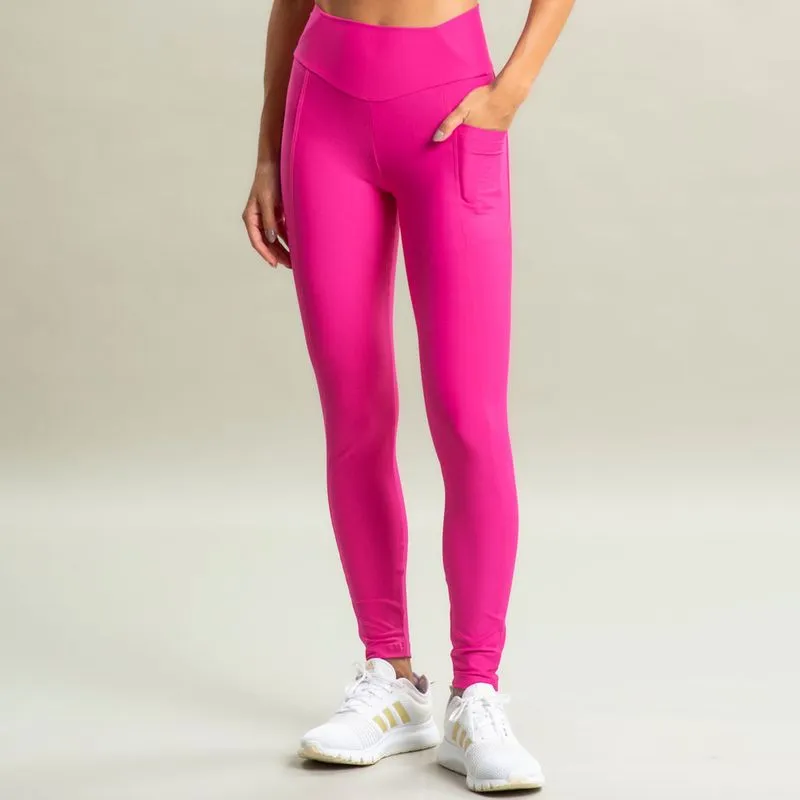 Calça Legging Curve Shape Com Bolso Blade Vivame Rosa-2/G