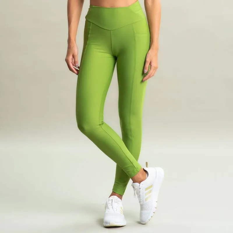 Calça Legging Curve Shape Com Bolso Blade Vivame Verde/P