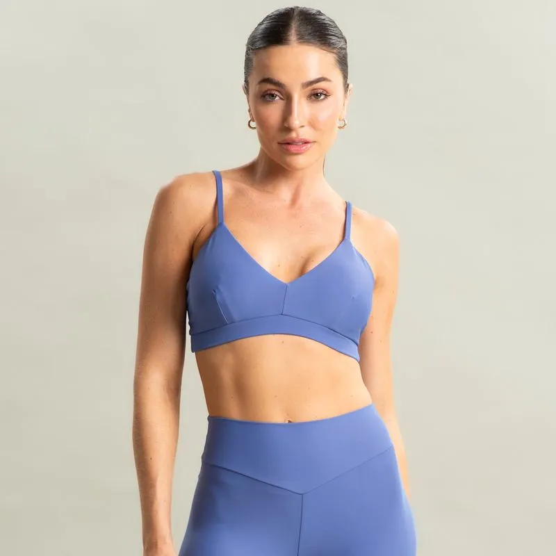 Top V Alcinha Bounce Vivame Azul-2/G